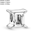 image:imagePANDORA Sparkling Gemini Zodiac Charm  Gift for Her  Compatible Moments  With Gift Box  Sterling Silver with Cubic Zirconia