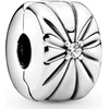 image:imagePANDORA Sparkling Sunburst Clip Charm  Gift for Her  Compatible Moments  Sterling Silver with Cubic Zirconia  With Gift Box