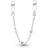 image:imagePANDORA Triple Blue Stone Safety Chain  Gift for Her  Compatible with PANDORA Moments  Sterling Silver amp Crystals  With Gift Box