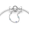 image:imagePANDORA Triple Blue Stone Safety Chain  Gift for Her  Compatible with PANDORA Moments  Sterling Silver amp Crystals  With Gift Box