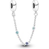 image:imagePANDORA Triple Blue Stone Safety Chain  Gift for Her  Compatible with PANDORA Moments  Sterling Silver amp Crystals  With Gift Box