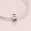 image:imagePandora Alphabet Charm  Compatible Moments  Gift for Her  Made with Sterling Silver  with Gift BoxLetter E