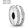 image:imagePandora Double Lined Pav Clip Charm  Compatible with PANDORA Moments  Jewelry for Women  Gift for Her  Sterling Silver amp Cubic Zirconia  with Gift Box