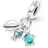 image:imagePandora Fish Sea Turtle amp Conch Triple Dangle Charm  Gift for Her  Compatible with Pandora Moments  Sterling Silver with Murano Glass amp Enamel  with Gift Box