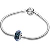 image:imagePandora Wavy Dark Blue Murano Glass Ocean Charm  Compatible with PANDORA Moments Jewelry  Stunning Jewelry for Women  Gift for Her  Sterling Silver with Murano Glass  with Gift Box