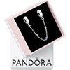 image:imagePANDORA Triple Blue Stone Safety Chain  Gift for Her  Compatible with PANDORA Moments  Sterling Silver amp Crystals  With Gift Box
