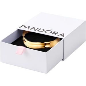 image:imagePANDORA Essence Organically Shaped Broad Open Bangle  14k GoldPlated Bangle  Bracelet for Women  Includes Gift Box19