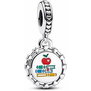 image:imagePANDORA Moments Schoolteacher Engravable Dangle Charm  Sterling Silver Charm with Enamel  Jewelry for Women  Includes Gift Box
