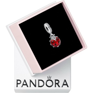 image:imagePANDORA Red Ladybug Dangle Charm  Compatible with PANDORA Moments  Jewelry for Women  Gift for Her  Made with Sterling Silver amp Enamel  With Gift Box