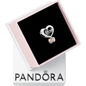 image:imagePANDORA Thank You Mum Heart Charm  Gift for Her  Compatible Moments Rose amp Sterling Silver  with Gift Box