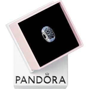 image:imagePandora Wavy Dark Blue Murano Glass Ocean Charm  Compatible with PANDORA Moments Jewelry  Stunning Jewelry for Women  Gift for Her  Sterling Silver with Murano Glass  with Gift Box
