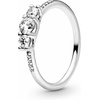image:imagePANDORA Clear ThreeStone Ring  Silver Ring for Women  Layering or Stackable Ring  Gift for Her  Silver with Cubic Zirconia  With Gift BoxSterling Silver
