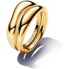 image:imagePANDORA Essence Organically Shaped Stacking Rings  Stackable Ring for Women  14k GoldPlated Ring  Includes Gift Box5