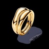 image:imagePANDORA Essence Organically Shaped Stacking Rings  Stackable Ring for Women  14k GoldPlated Ring  Includes Gift Box5