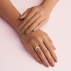 image:imagePANDORA Princess Wishbone Ring  Rose Gold Ring for Women  Layering Ring  Gift for Her  14k Rose with Clear Cubic Zirconia  With Gift Box