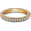 image:imagePANDORA Timeless Pav SingleRow Ring  Layering or Stackable Ring  14k Gold with Clear Cubic Zirconia  Gift for Her  Jewelry for Women with Gift Box