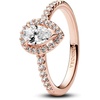 image:imagePANDORA Timeless Sparkling Pear Halo Ring  Layering or Stackable Ring  Ring with Cubic Zirconia  Gift for Her  Jewelry for Women with Gift BoxRose Gold