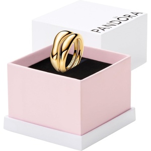 image:imagePANDORA Essence Organically Shaped Stacking Rings  Stackable Ring for Women  14k GoldPlated Ring  Includes Gift Box9