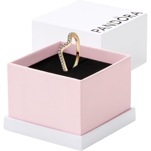 image:imagePANDORA Sparkling Wave Ring  Ring for Women  Layering or Stackable Ring  Gift for Her  Sterling Silver with Clear Cubic Zirconia  With Gift BoxYellow Gold