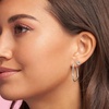 image:imagePANDORA Asymmetrical Heart Hoop Earrings  Classic Earrings for Women  Great Gift for Her  Made with Sterling Silver