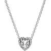 image:imagePandora Jewelry Elevated Heart Cubic Zirconia Necklace in Sterling Silver 177 No Box