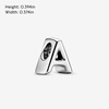 image:imagePandora Jewelry Letter A Alphabet Charm  Beautiful Charm Letter for Pandora Charm Bracelets  Silver No Box