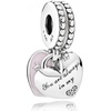 image:imagePandora Jewelry Mother and Daughter Hearts Dangle Cubic Zirconia Charm in Sterling Silver